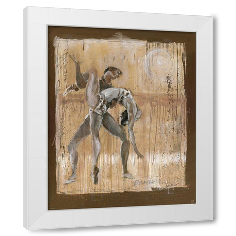 Dancer III White Modern Wood Framed Art Print by Wiley, Marta