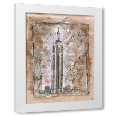 Cityscape IIII White Modern Wood Framed Art Print by Wiley, Marta