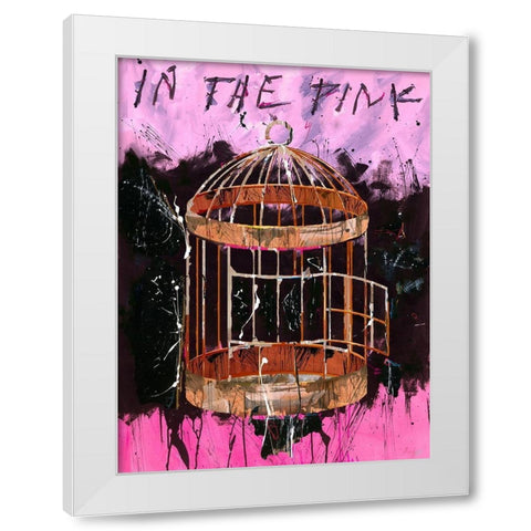 IN THE PINK White Modern Wood Framed Art Print by Wiley, Marta