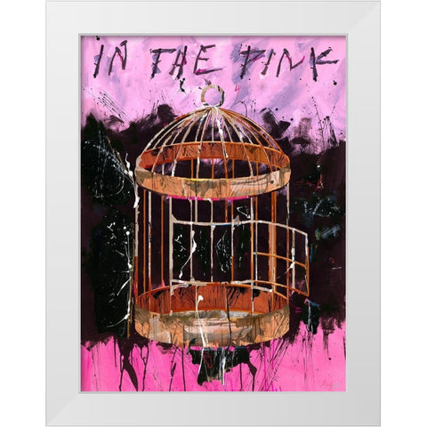 IN THE PINK White Modern Wood Framed Art Print by Wiley, Marta