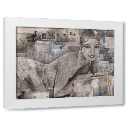 Josephine White Modern Wood Framed Art Print by Wiley, Marta
