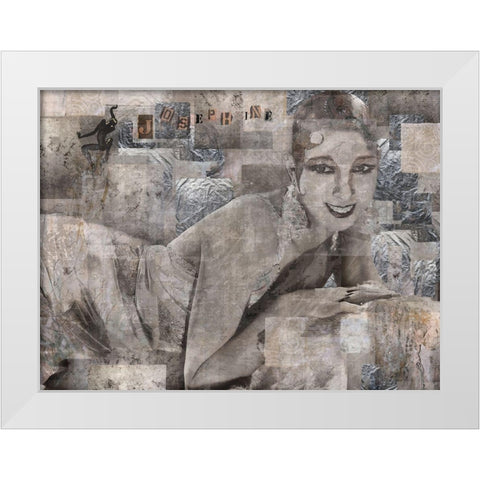 Josephine White Modern Wood Framed Art Print by Wiley, Marta