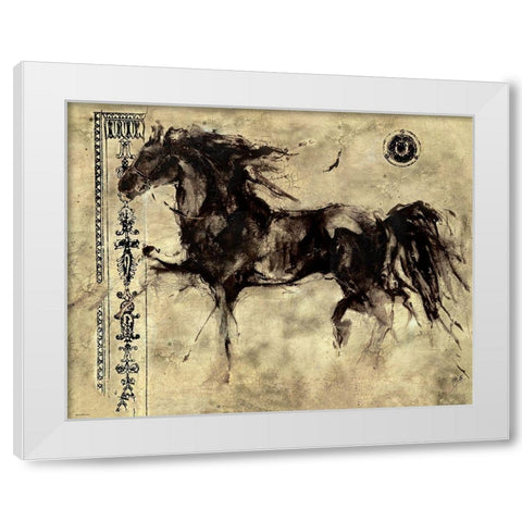 Lepa Zena Original White Modern Wood Framed Art Print by Wiley, Marta