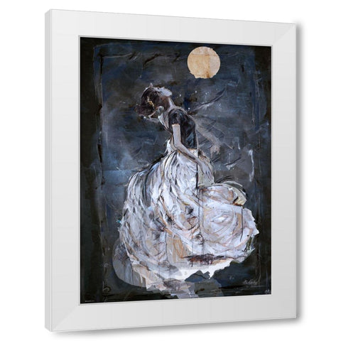Night White Modern Wood Framed Art Print by Wiley, Marta