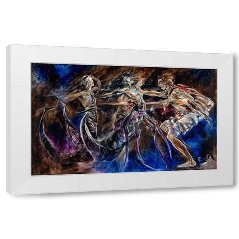 Scorpio White Modern Wood Framed Art Print by Wiley, Marta