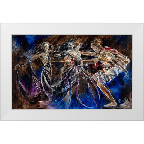 Scorpio White Modern Wood Framed Art Print by Wiley, Marta