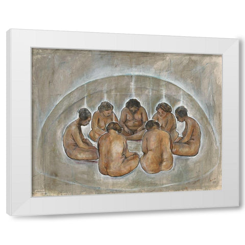 Dome White Modern Wood Framed Art Print by Wiley, Marta