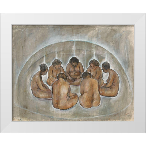 Dome White Modern Wood Framed Art Print by Wiley, Marta