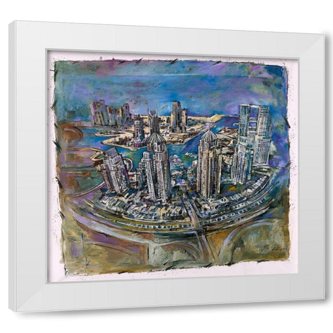 Dubai III White Modern Wood Framed Art Print by Wiley, Marta