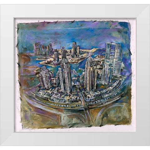 Dubai III White Modern Wood Framed Art Print by Wiley, Marta