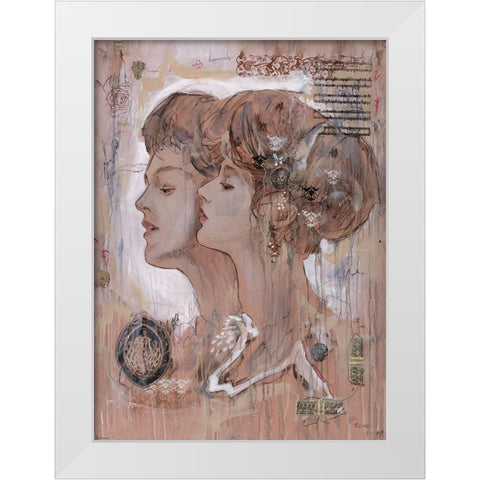 Poetry II White Modern Wood Framed Art Print by Wiley, Marta