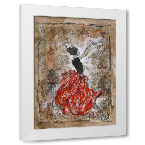 Lovers V White Modern Wood Framed Art Print by Wiley, Marta