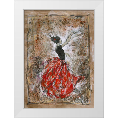 Lovers V White Modern Wood Framed Art Print by Wiley, Marta