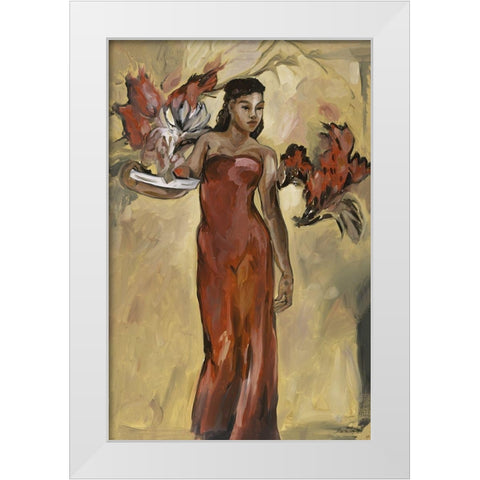 Island Beauty  White Modern Wood Framed Art Print by Wiley, Marta