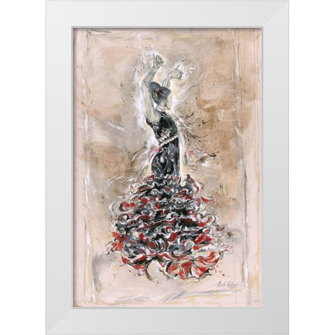 Flamenco I White Modern Wood Framed Art Print by Wiley, Marta