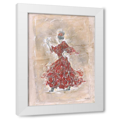 Flamenco III White Modern Wood Framed Art Print by Wiley, Marta