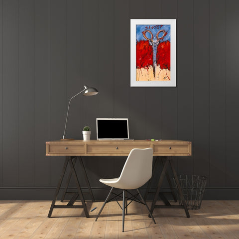 Closed White Modern Wood Framed Art Print by Wiley, Marta