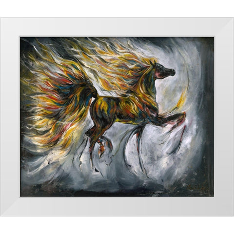 Floral I White Modern Wood Framed Art Print by Wiley, Marta