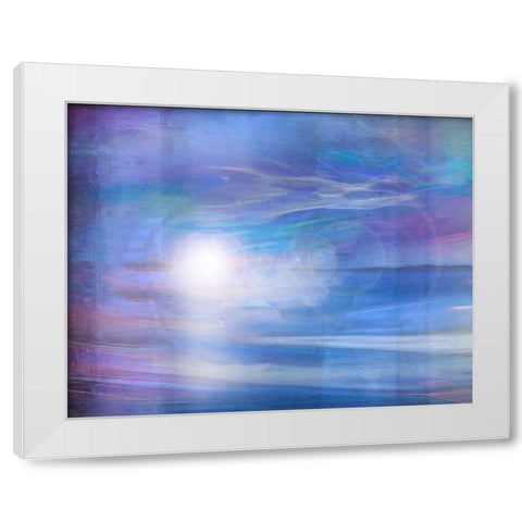 Fairys Blue White Modern Wood Framed Art Print by Wiley, Marta