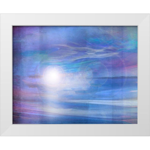Fairys Blue White Modern Wood Framed Art Print by Wiley, Marta