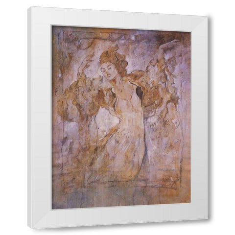 Dream Dancer White Modern Wood Framed Art Print by Wiley, Marta