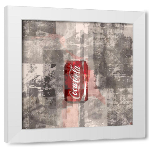 Coke Silkscreen I White Modern Wood Framed Art Print by Wiley, Marta