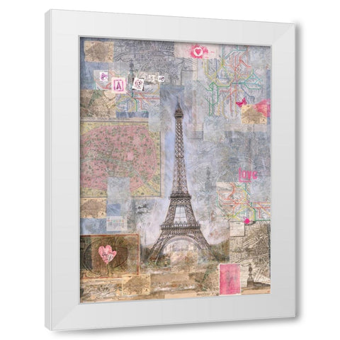 Paris I White Modern Wood Framed Art Print by Wiley, Marta