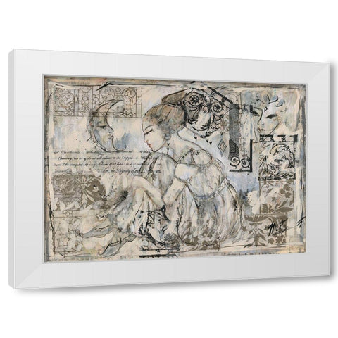 Daydream White Modern Wood Framed Art Print by Wiley, Marta