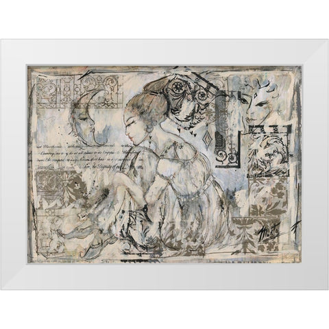 Daydream White Modern Wood Framed Art Print by Wiley, Marta