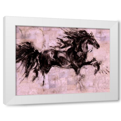 Lepa Zena Collor III White Modern Wood Framed Art Print by Wiley, Marta