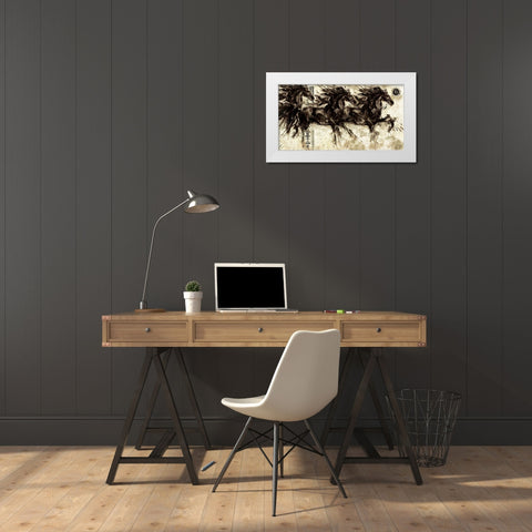 Lepa Zena 32 White Modern Wood Framed Art Print by Wiley, Marta