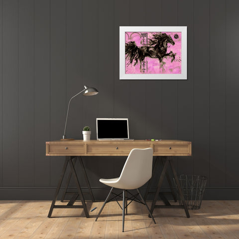 Lepa Zena Color XIII White Modern Wood Framed Art Print by Wiley, Marta