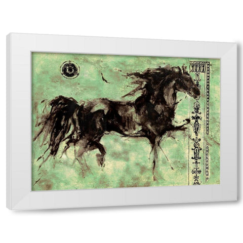 Lepa Zena 19 White Modern Wood Framed Art Print by Wiley, Marta