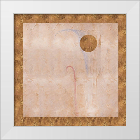 Abstract Sun II White Modern Wood Framed Art Print by Wiley, Marta