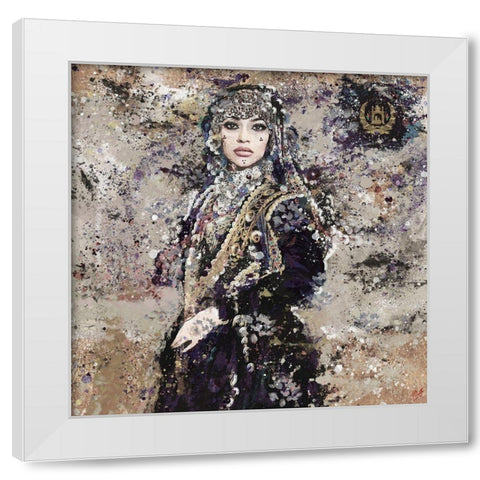 Afghanistan II White Modern Wood Framed Art Print by Wiley, Marta