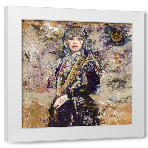Afganistan VI White Modern Wood Framed Art Print by Wiley, Marta