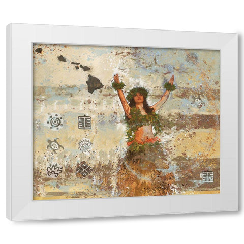 Sun Salutation I White Modern Wood Framed Art Print by Wiley, Marta