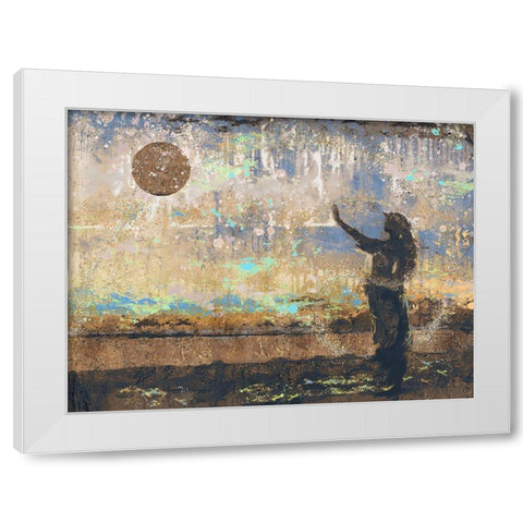 Sun Salutation V White Modern Wood Framed Art Print by Wiley, Marta
