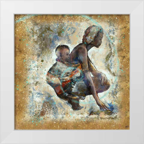 Destiny I White Modern Wood Framed Art Print by Wiley, Marta