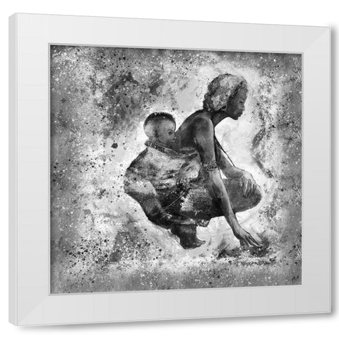 Destiny II White Modern Wood Framed Art Print by Wiley, Marta
