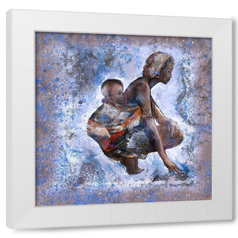 Destiny V White Modern Wood Framed Art Print by Wiley, Marta