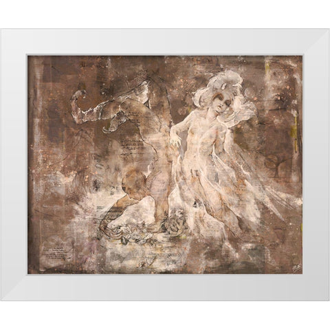 Shell boy IIII White Modern Wood Framed Art Print by Wiley, Marta