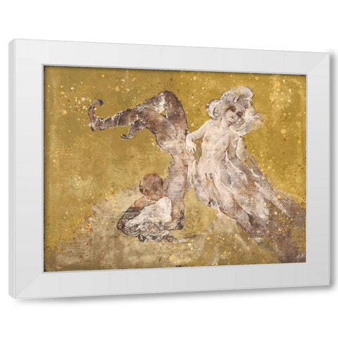 Shell boy V White Modern Wood Framed Art Print by Wiley, Marta