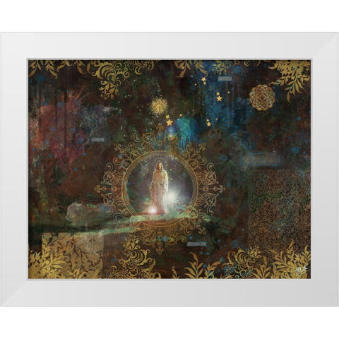 Jesus Light White Modern Wood Framed Art Print by Wiley, Marta