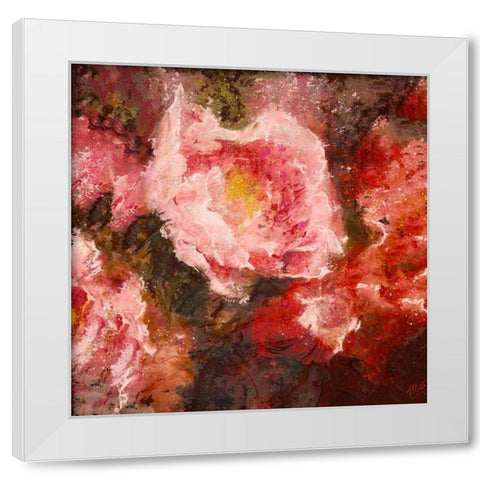 Rose I White Modern Wood Framed Art Print by Wiley, Marta
