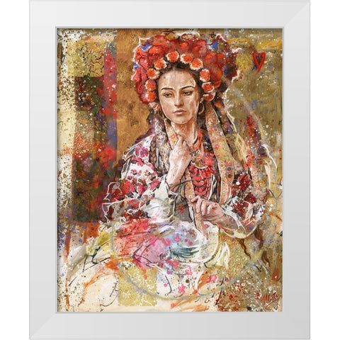 Ukraine I White Modern Wood Framed Art Print by Wiley, Marta