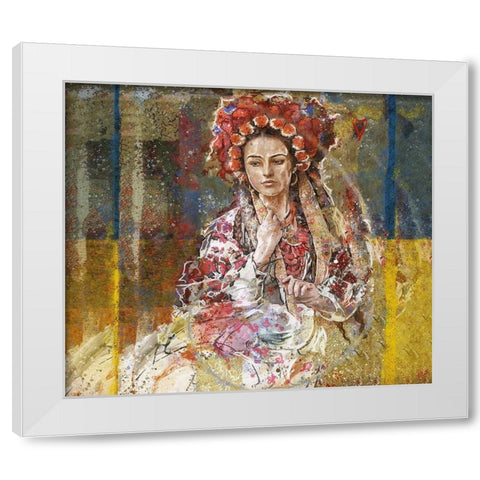Ukraine I Vertical White Modern Wood Framed Art Print by Wiley, Marta