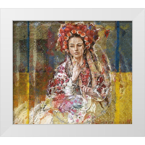 Ukraine I Vertical White Modern Wood Framed Art Print by Wiley, Marta