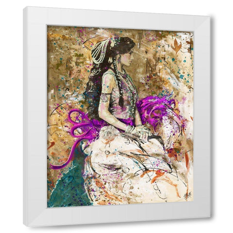 Bollywood I White Modern Wood Framed Art Print by Wiley, Marta