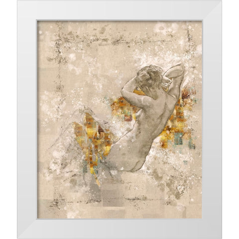 Nude I White Modern Wood Framed Art Print by Wiley, Marta